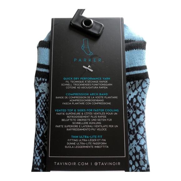 Tavi Noir NIP Parker Ultra Light Thin Fit No Show Sport Sock Racer Blue Small - Picture 9 of 10